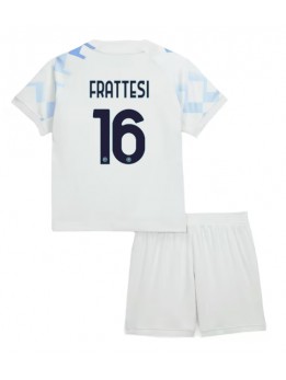 Inter Milan Davide Frattesi #16 Dječji Gostujuci Dres kompleti 2025-26 Kratak Rukavima (+ kratke hlače)